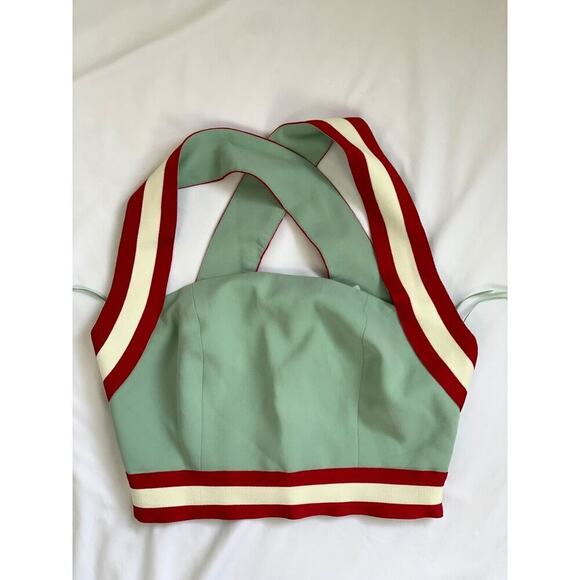 C/MEO Collective Pursue Crop Top Sleeveless XXS 00 Racerback Green Sporty - Picture 9 of 11